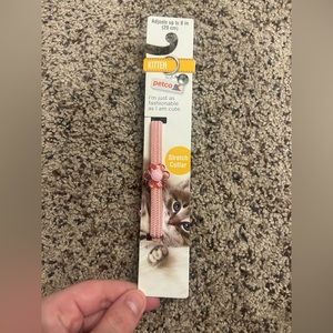 pink flower cat collar
